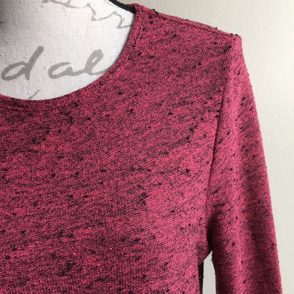 Topshop Dress US 10 EUR 42 Long Sleeve Black Pink - Picture 4 of 6